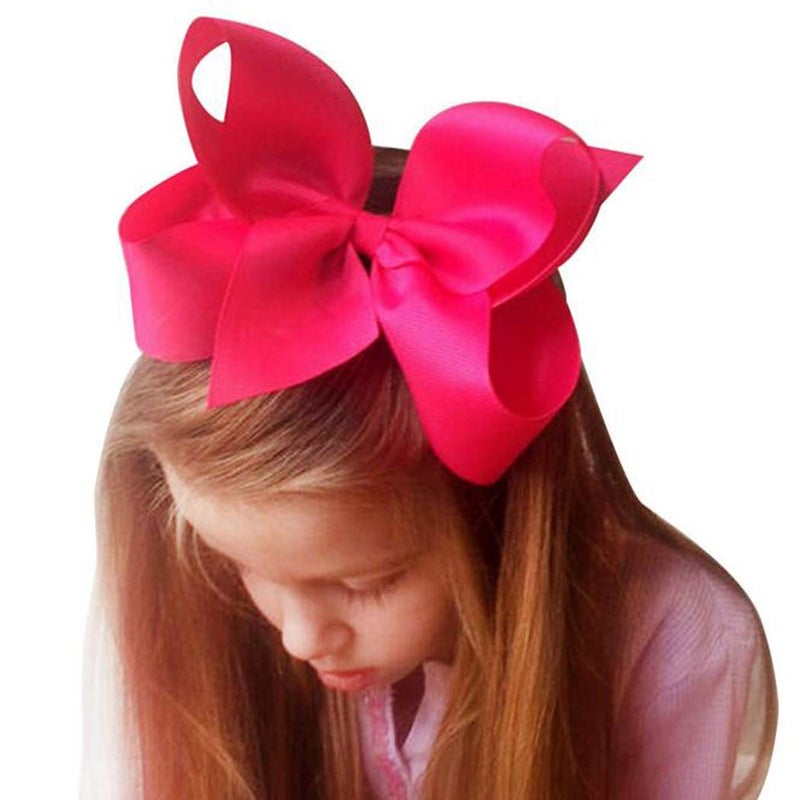 Patiky Hair Clips Boutique Hair Bows Alligator Clip for Women Girl Hairpin 6 Inch Large Cheer Bow Clip Handmade Bowknot Barrettes Hair Accessories TSFJ02 (Blue) - Image 2